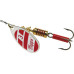  
Цвет Mepps Aglia: Aglia №2 Silver Red White