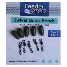Быстросъёмник поводка Feeder Sport Swivel Quick Beads