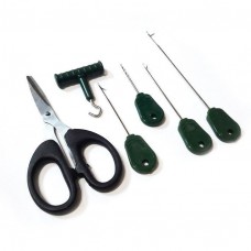 Иглы+инструмент CZ1135 Boilie Needle & Scissors Set