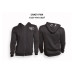 Худи флис Crazy Fish cotton hood black