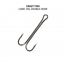 Крючок двойник Crazy Fish Long Tail Double
