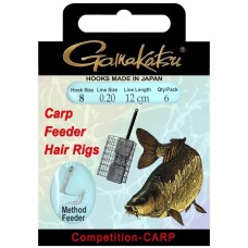 Крючок с поводком Gamakatsu BKS-3223B Carp Feeder Hair Rigs
