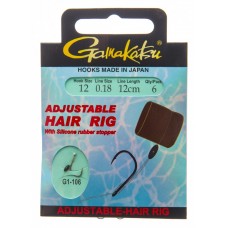 Крючок с поводком Gamakatsu BKS-G1-106 Adjustable Hair Rig